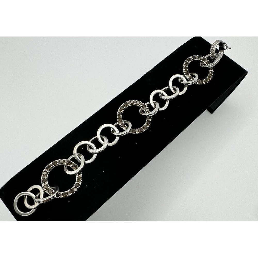 Anthony Nak Atelier Sterling‎ Gemstone Circle Bracelet 42 Grams 7.5 Fine Jewelry